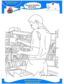 Çocuklar İçin Postacı Boyama Sayfaları 